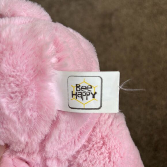 BEE HAPPY Soft Bonnie The Easter Bunny Plush Reverse Sequin Ears & Paws 10.5" - Picture 9 of 10